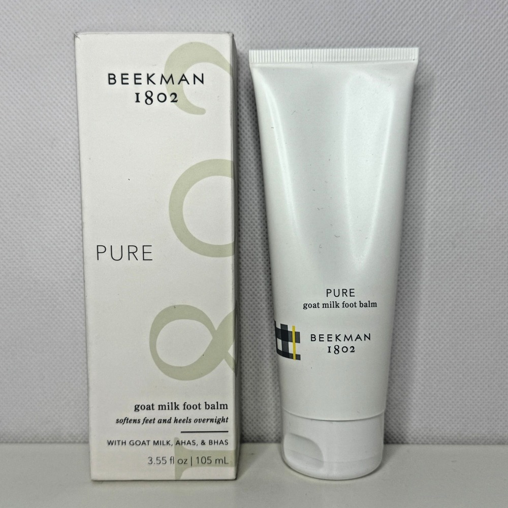 BEEKMAN 1802 Pure Goat Milk Foot Balm Lotion 3.55 FL OZ‎ 105ml New in Box